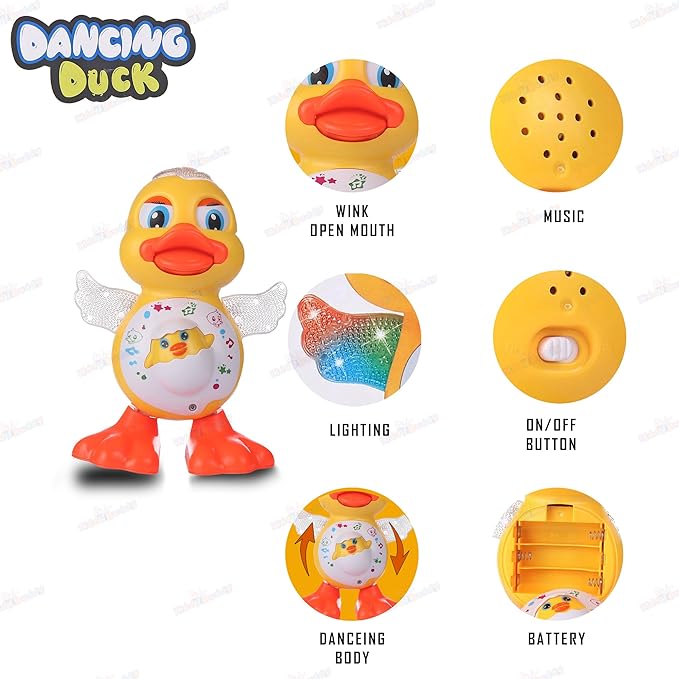 Electric Dancing Swinging Duck Toy