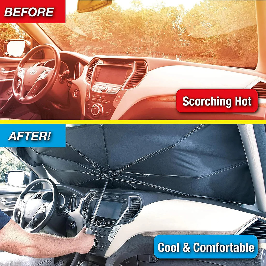 Windshield cover for sun | Reflective car sun shade