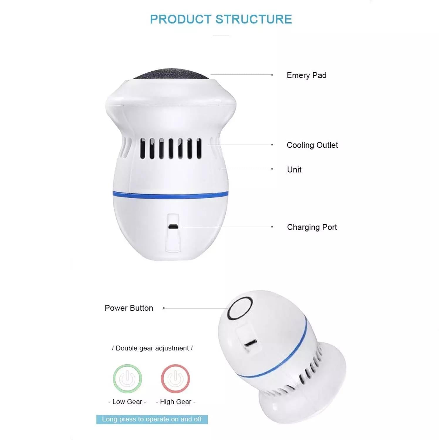 Electric Callus Remover | Trimmer Dead-Skin Foot Pedicure | Electric Callus Remover