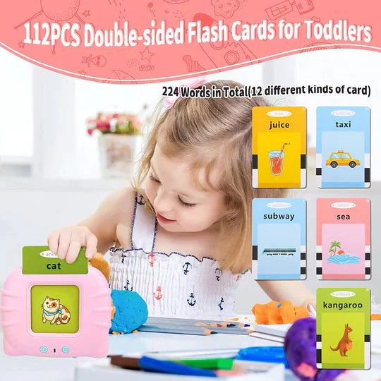 Flash Cards Learning Toys & Drawing LCD Tablet