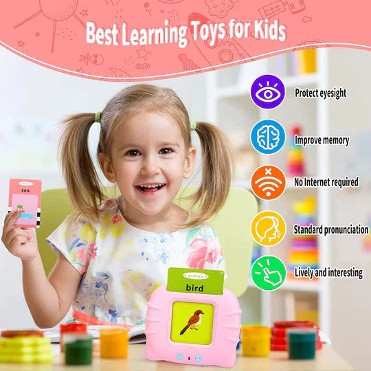 Flash Cards Learning Toys & Drawing LCD Tablet