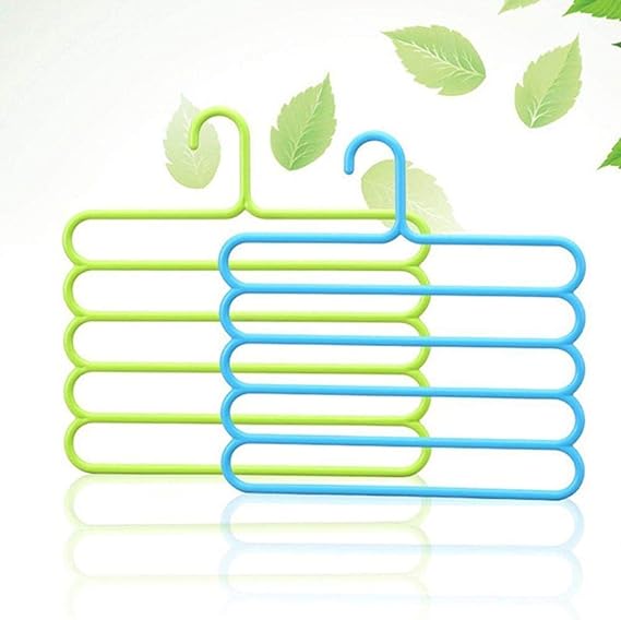 Plastic Five Layer Multii-purpose Clothes Hanger