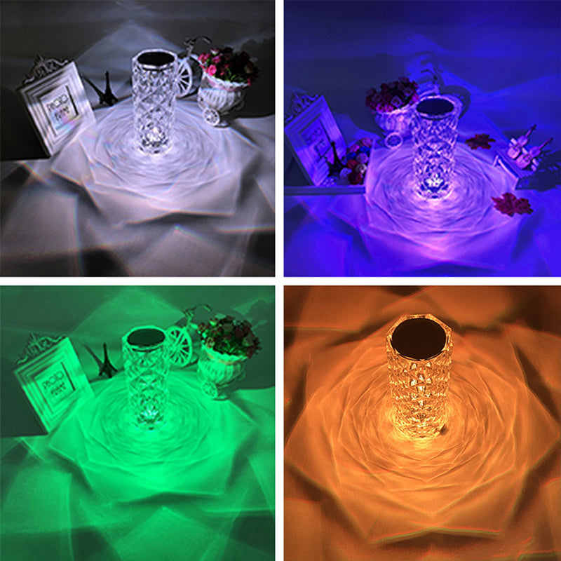 Touch Remote LED Crystal Table Lamp